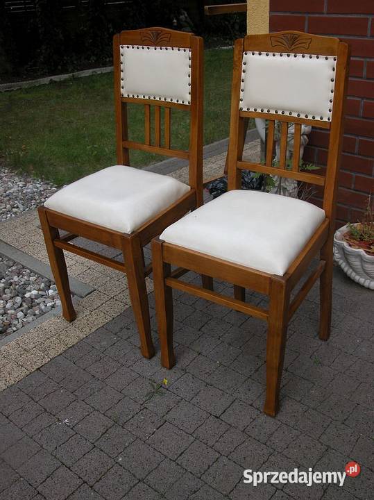 stare drewniane krzesła- krzesło 2 sztuki