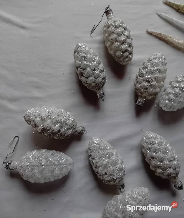 Zestaw 14 srebrnych bombek choinkowych z Antyki, Sztuka, Kolekcje