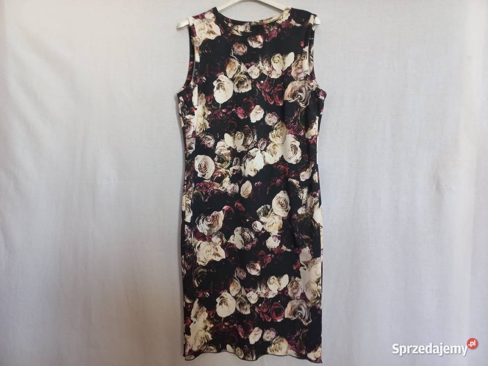 Sukienka czarna KWIATY kolor r 3840 NOWA czarny Spódnice i sukienki