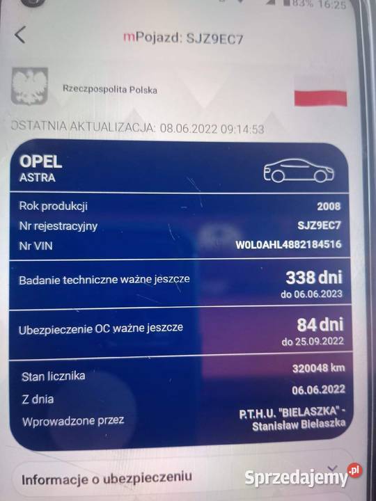 Opel astra h 16 2008 LPG Jastrzębie-Zdrój