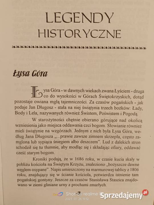 Legendy świętokrzyskie książki Warszawa Praga mazowieckie