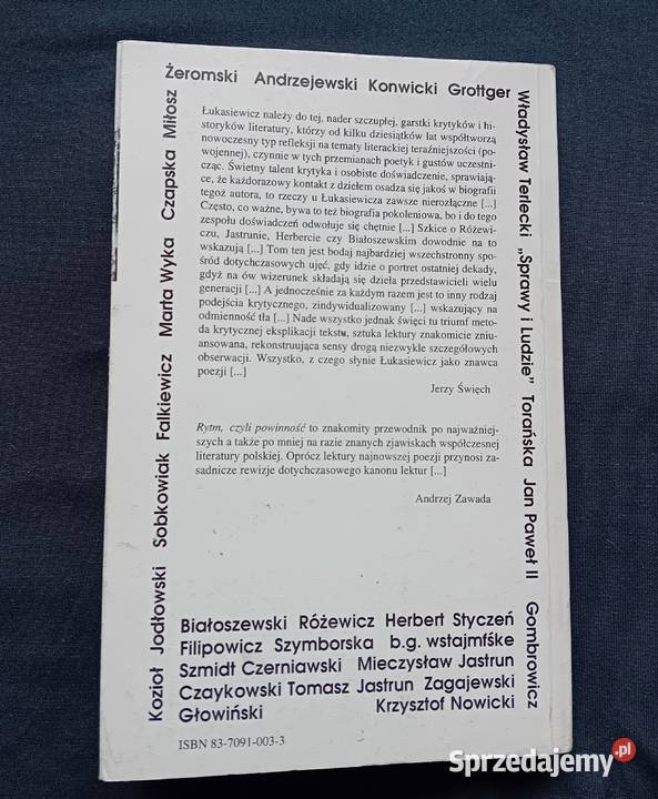 Jacek Łukasiewicz Rytm czyli powinność TPPW 1993 Koźminek