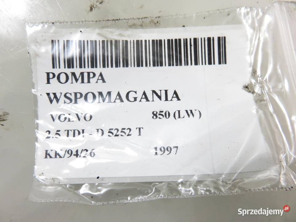 POMPA WSPOMAGANIA VOLVO 850 25 TDI osobowe Pompy wspomagania sprzedam
