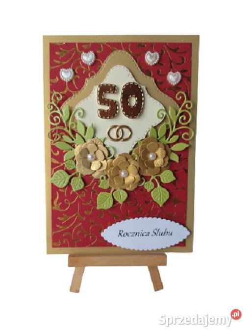 Kartki Pamiątka 50 Lecie Ślubu B6 WZ1 Poznań sprzedam