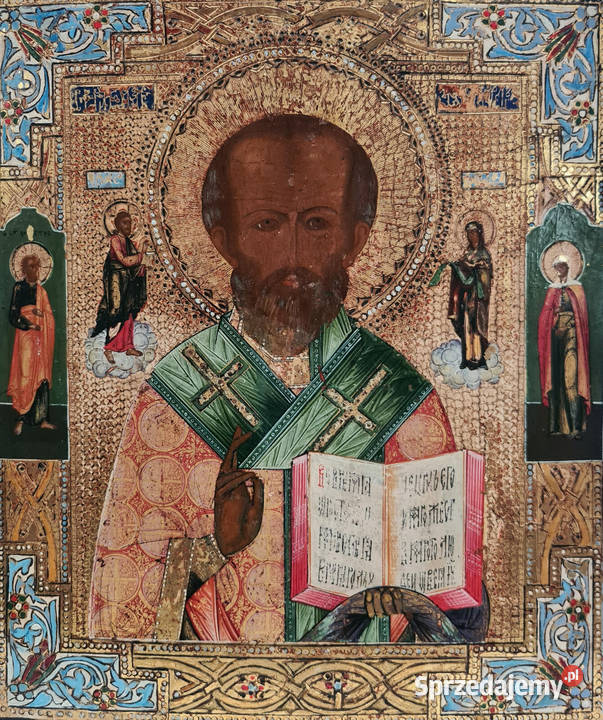 Ikona Święty Mikołaj z Miry Cudotwórca 0113 Warszawa