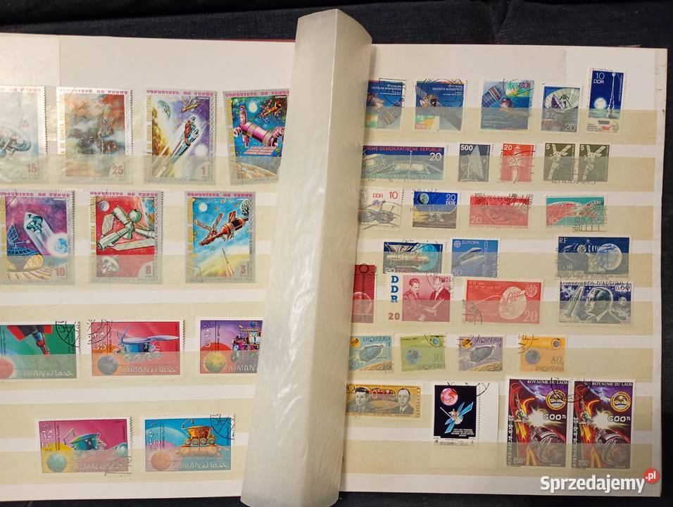 Album klaser ze znaczkami pocztowymi świat temat Filatelistyka Łowicz sprzedam
