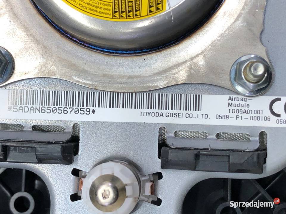 KOKPIT PODUSZKI PASY KOMPLET CITROEN C1 II