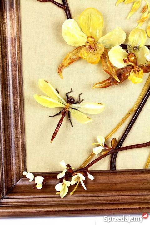 Obraz z naturalnego bursztynu Gdańsk