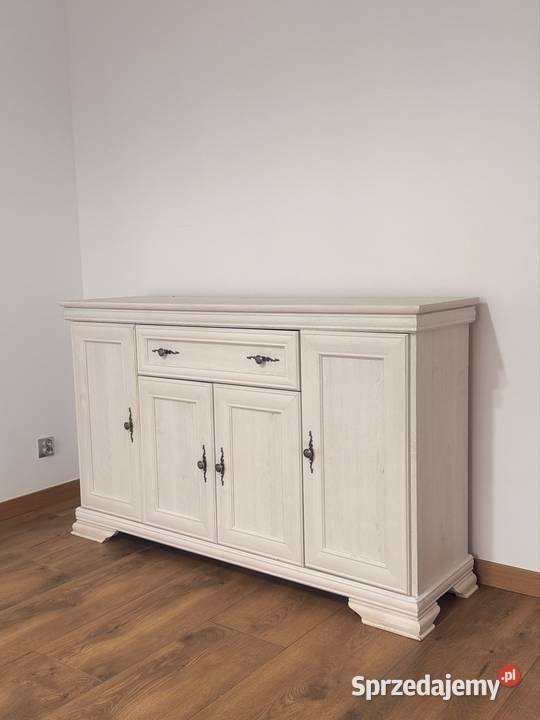 Komoda Biała Drewno Masywna 160 Komody Mrągowo sprzedam
