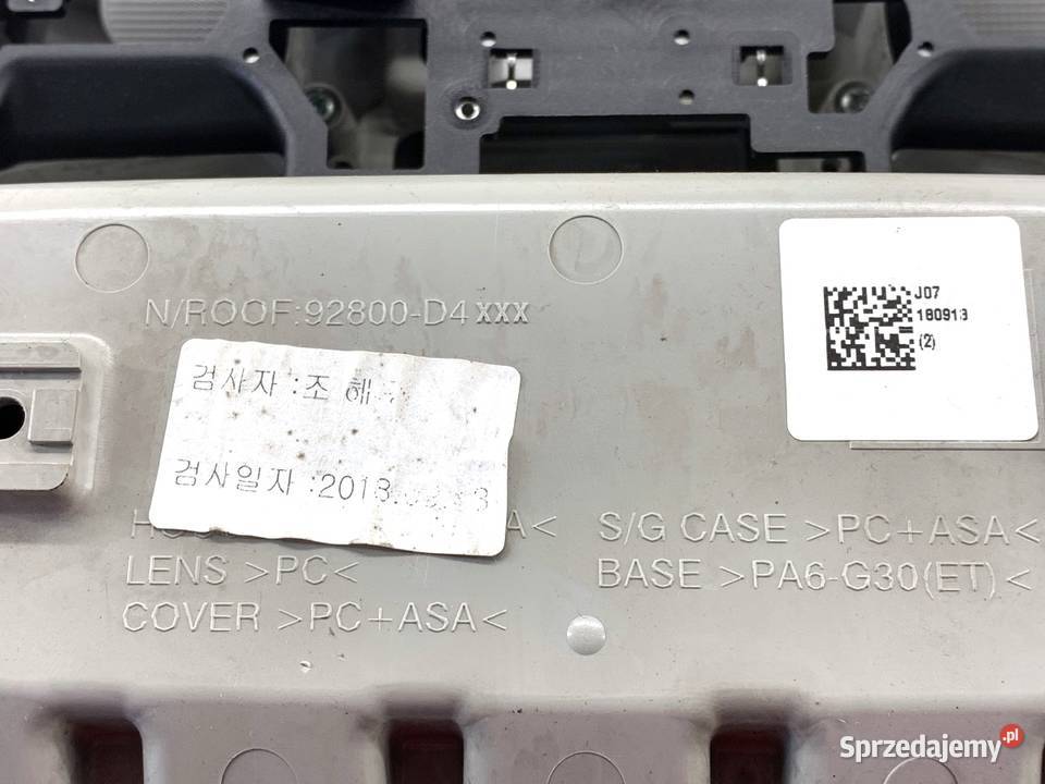 LAMPA SUFITOWA KIA OPTIMA 92800D4XXX Kombi osobowe Pozostałe podkarpackie