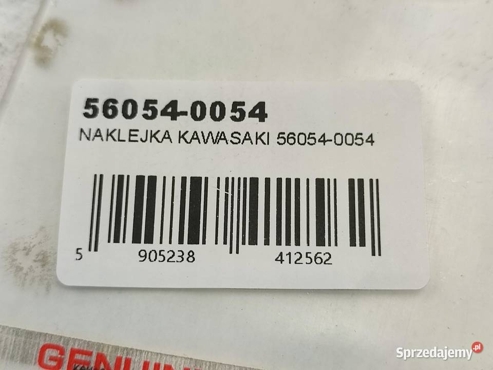 NAKLEJKA EMBLEMAT NA BAK KAWASAKI EX250KAF NINJA