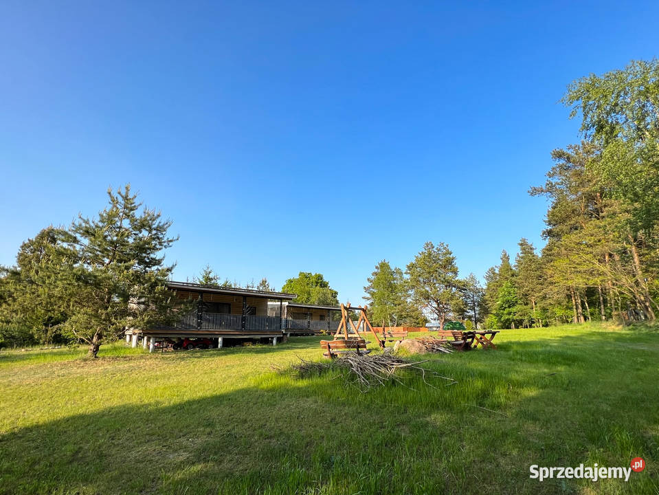 Domki drewniane rzeka kajaki Bory tucholskie Czarna Woda