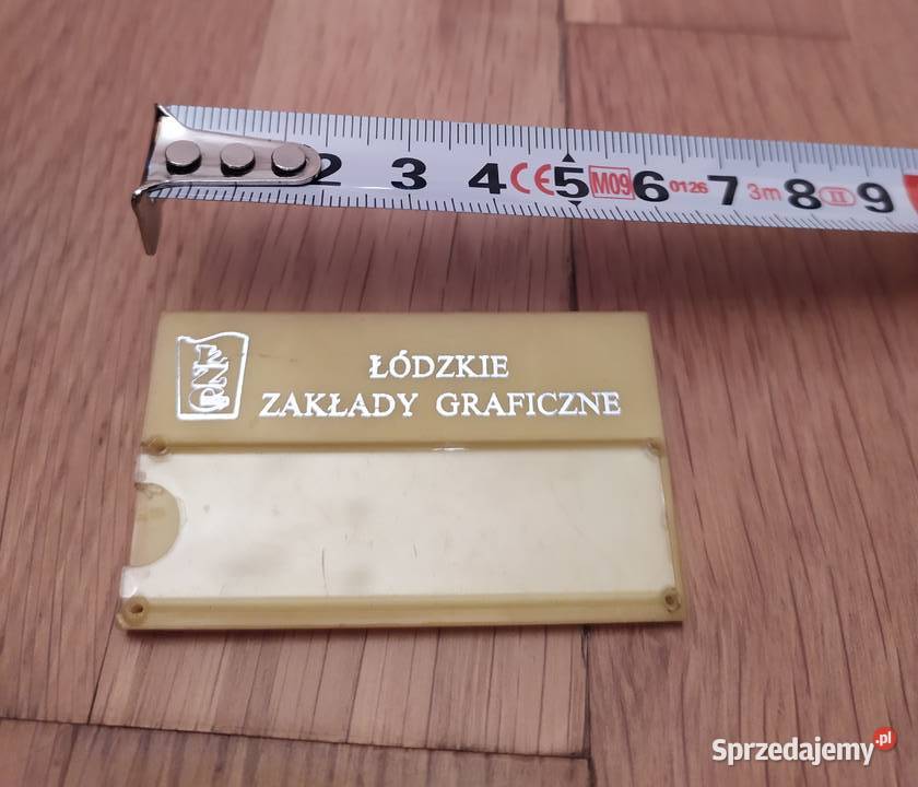 83 PLAKIETKA ŁÓDZKIE ZAKŁADY GRAFICZNE Z PRLu Łódź sprzedam