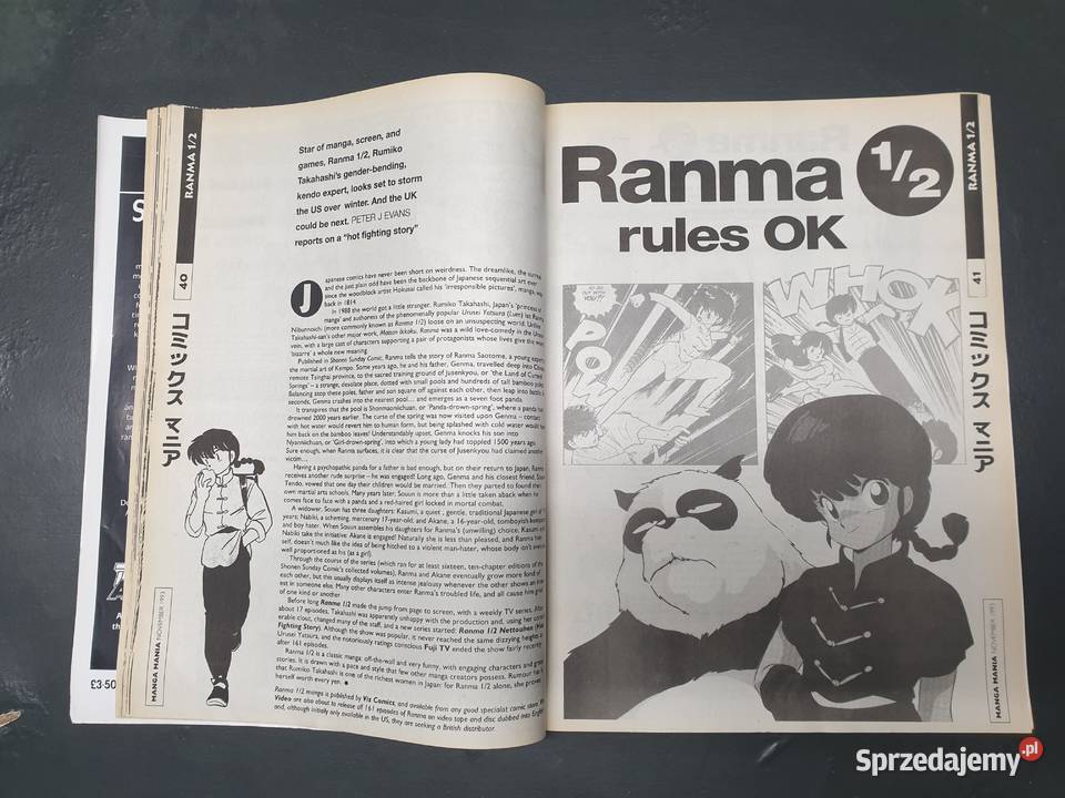 Manga Mania Magazyn komiksowy 1993 Akira Poster Gdynia sprzedam