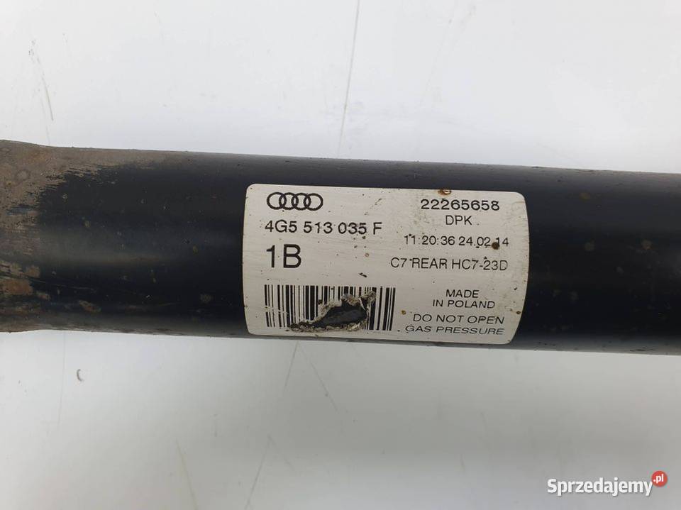 AMORTYZATOR PRAWY TYŁ AUDI A6 C7 4G5513035F kujawsko-pomorskie Lipno sprzedam