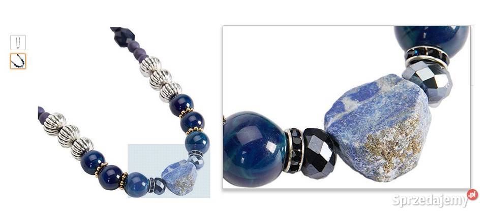 Parfois Blue Ink Necklace Women naszyjnik korale Zamość