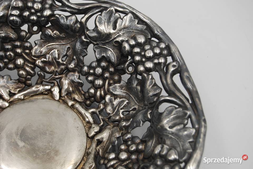 Piękna stara patera bracia Buch Warszawa 1882 r Antyki