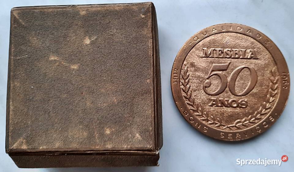 Medal 50 lecie sieci handlowej 1912 1962 Mesbla Ostrów Wielkopolski