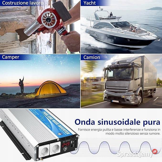 GIANDEL Falownik sinusoidalny 24 V na 230 V mazowieckie Myszyniec