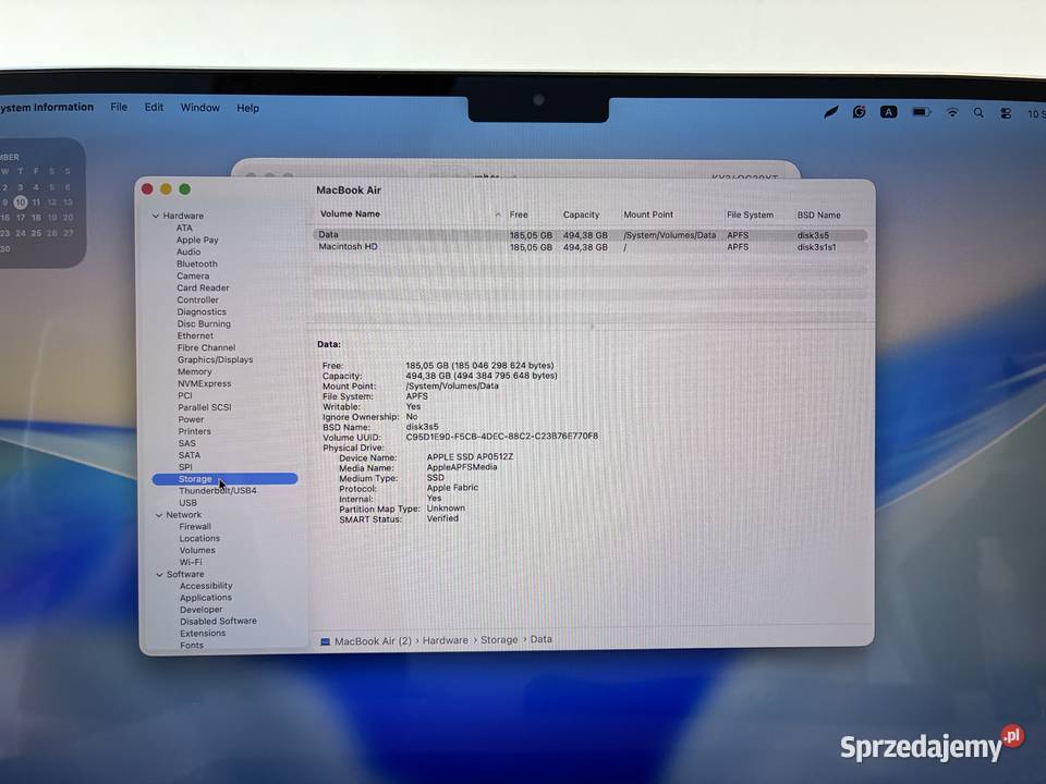 MacBook Air M4 136 16 GB 512 GB stan idealny Toruń