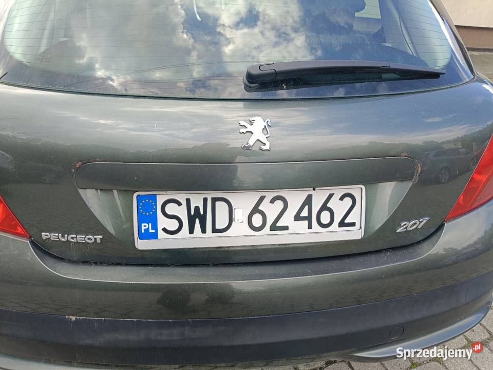 Peugeot 207 uszkodzony śląskie Wodzisław Śląski