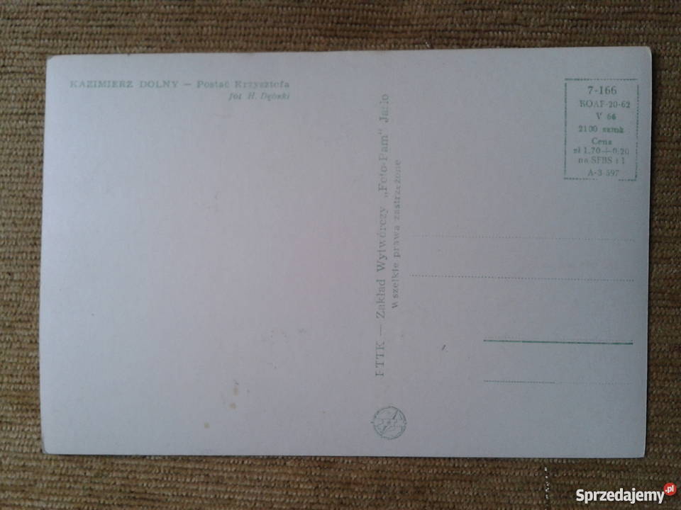 KAZIMIERZ DOLNY POSTAĆ KRZYSZTOFA Piszczac