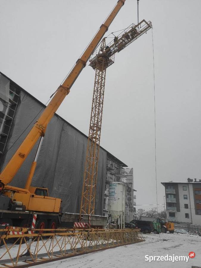 Wynajem żurawi wieżowych dźwig budowlany mazowieckie Pułtusk