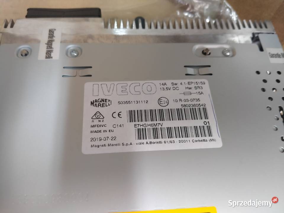 RADIO CD MP3 NAVIGACJA IVECO 5802360542 Nawigacje fabryczne lubuskie