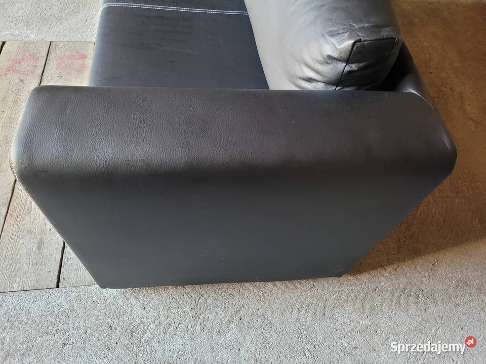 Sofa dwuosobowa z funkcją spania ecoskóra Widuchowa