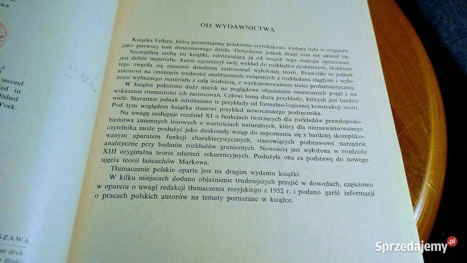 Wstęp do rachunku prawdopodobieństwa 1 William sprzedam