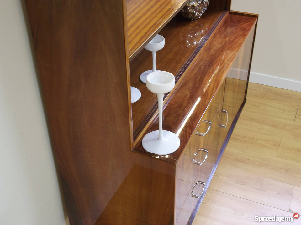 Kredens Biblioteczka Witryna RETRO vintage PRL 45cm dolnośląskie Wrocław