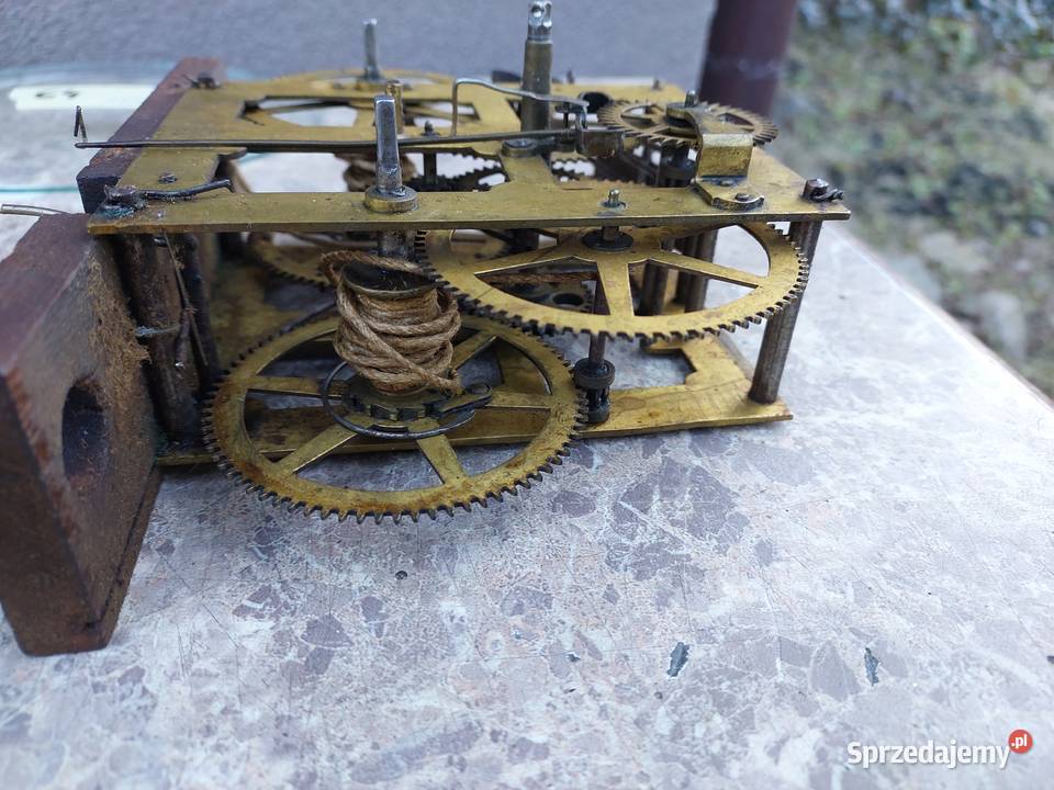 M030 Mechanizm starego zegara ściennego Tczew
