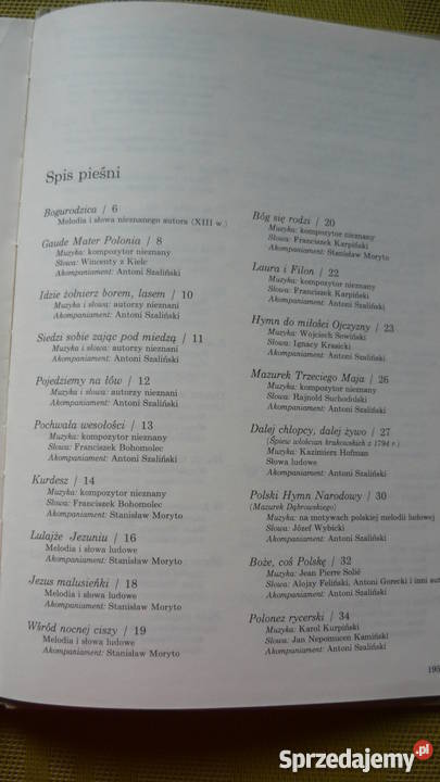 Śpiewnik Polski Rok wydania 1991 Myszków