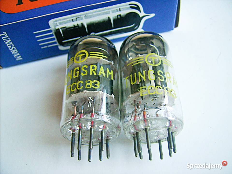 ParaECC83 TUNGSRAM NOS 12AX7 E83CC 1975 Mocne Porąbka
