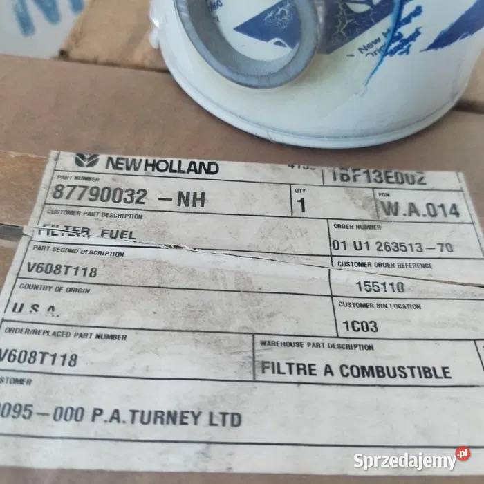 Filtr paliwa 87790032 case ford holland fiat Łowicz