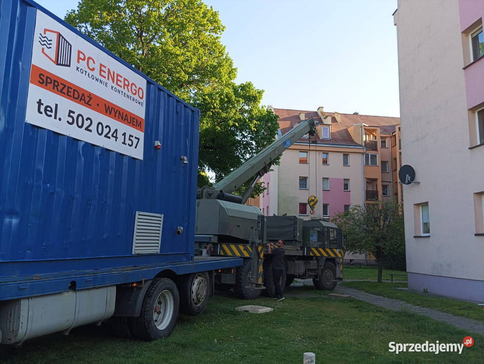 mobilna kotłownia kontenerowa SPRZEDAŻ WYNAJEM dolnośląskie Strzelin