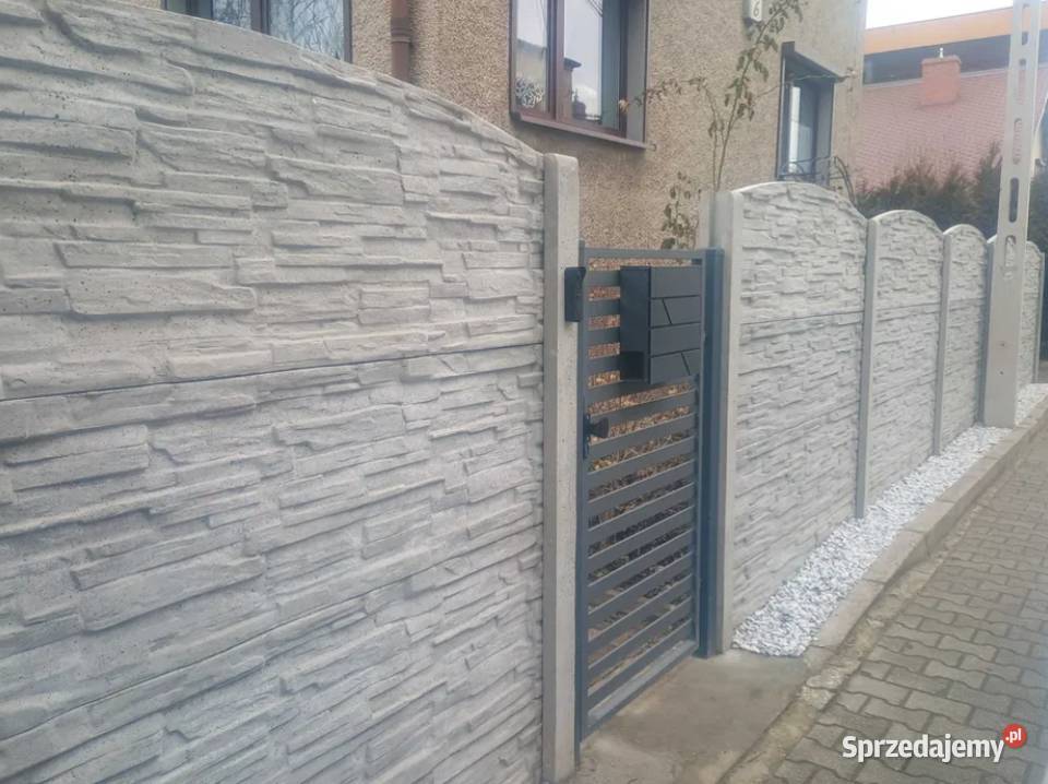 Płot Panelowy Ogrodzenie panelowe betonowe warmińsko-mazurskie