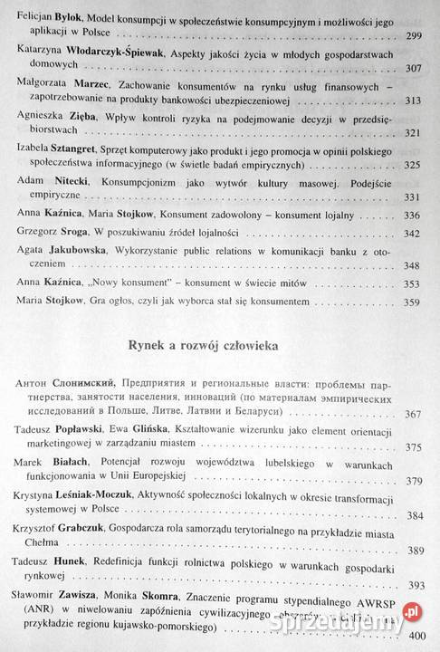 Człowiek a rynek Tom 1 i 2 Red Sławomir Partycki Rok wydania 2004 Chełm