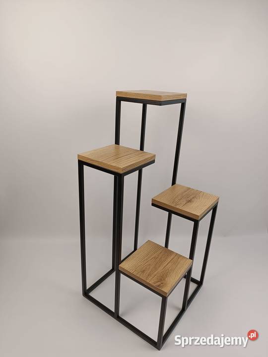 Kwietnik Stojący Poczwórny Metalowy Loft podlaskie Białystok