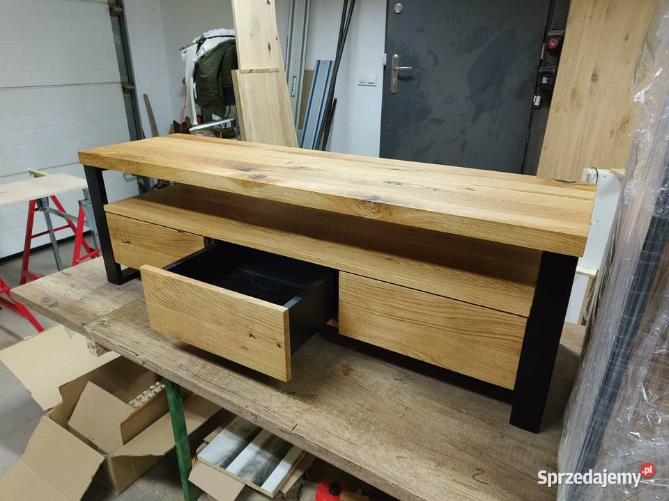 Szafka RTV lity dąb 120200 Loft podkarpackie Rzeszów