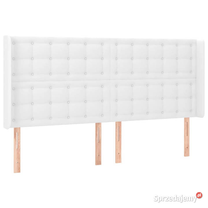 Zagłówek do łóżka z LED biały 163x16x118128 Warszawa
