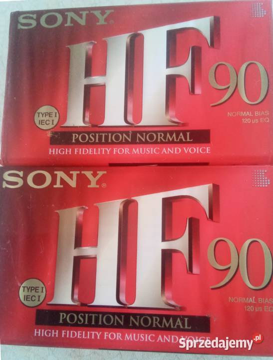 Kasety magnetofonowe Sony HF 90 2 sztuki kujawsko-pomorskie Gołębiewko