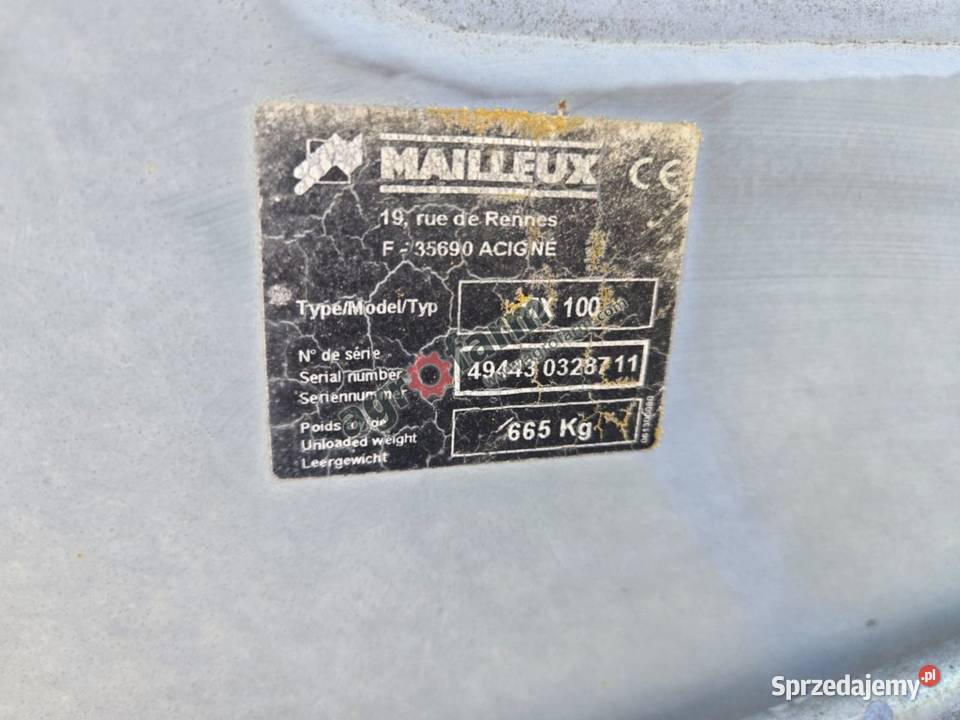 Ładowacz czołowy Mailleux MX 100 dolnośląskie sprzedam