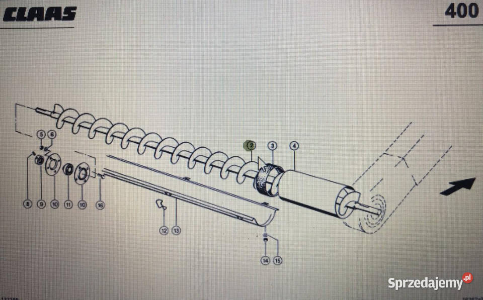 00 0757 248 1Claas Lexion ślimak powrotuLexion Jastrzębniki