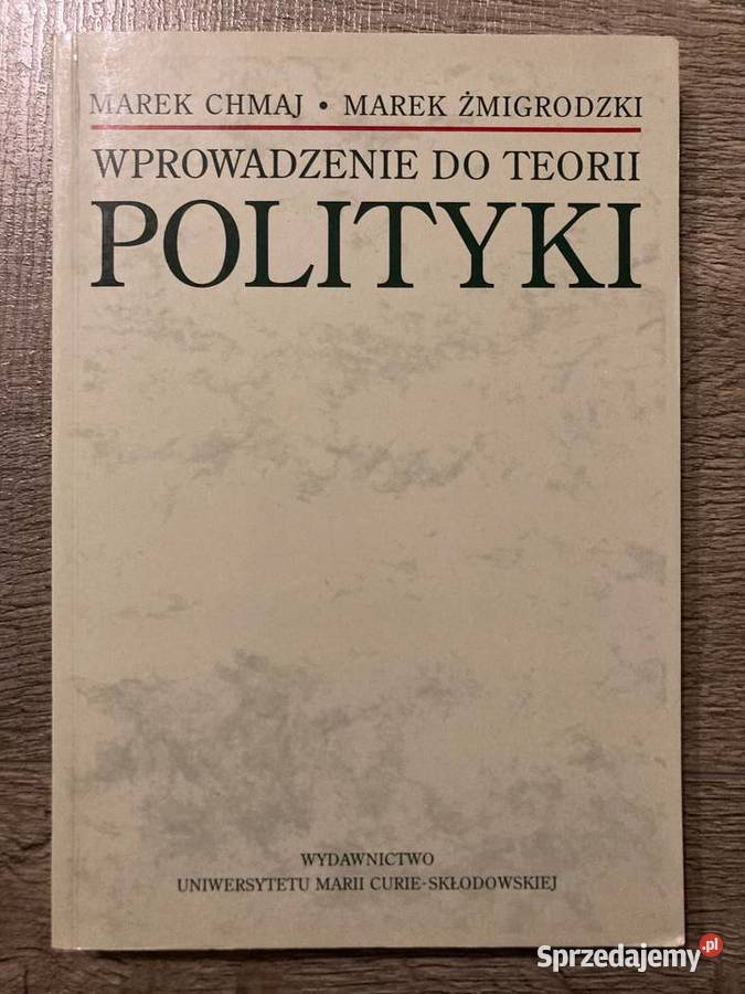 Książka Wprowadzenie do teorii Polityki Chmaj Żmigrodzki