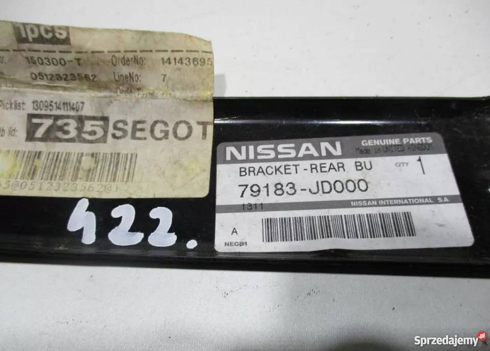 NISSAN QASHQAI J10 QASHQAI 2 MOCOWANIE ZDERZAKA osobowe Nowy Tomyśl