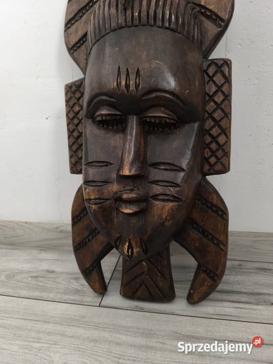 Piękna unikalna maska etniczna egzotyczna Antyki sprzedam