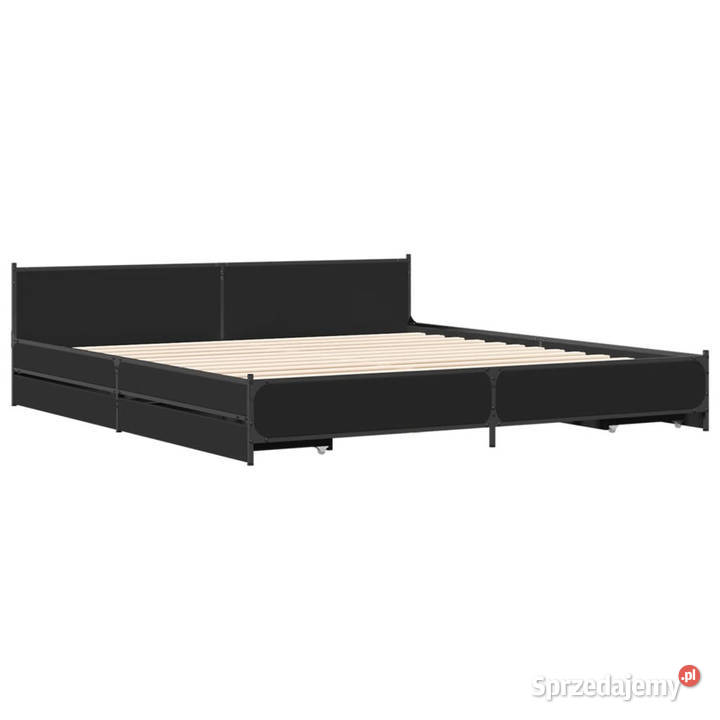 Rama łóżka z szufladami czarna 200x200 WM3279912 mazowieckie