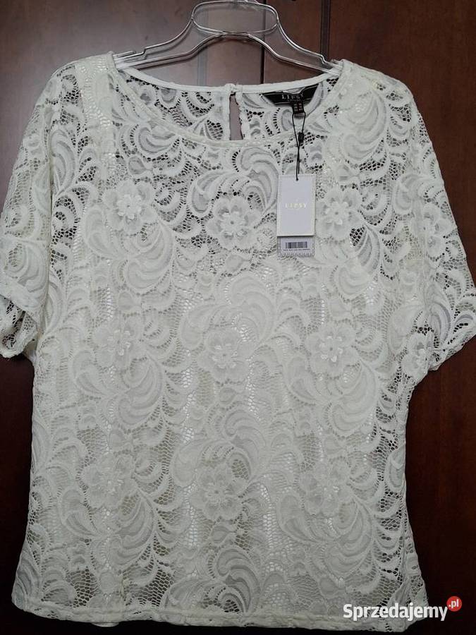 Sprzedam białę koronkowę bluzką krótki Lublin sprzedam