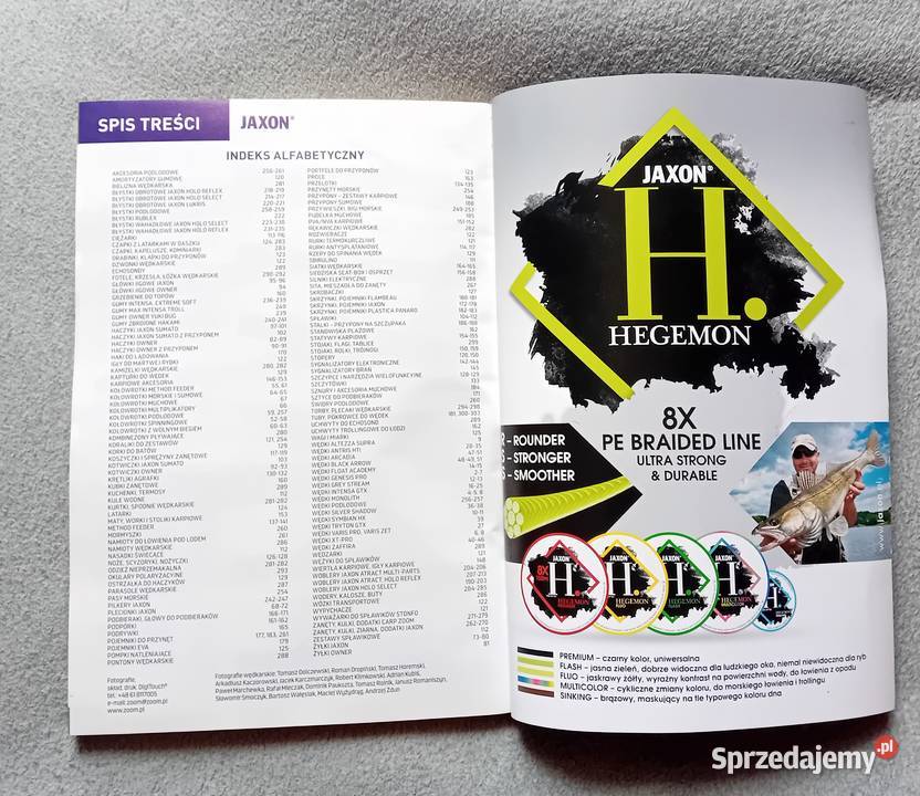 Katalog sprzętu wędkarskiego Jaxon 2019 r Antykwariat Koźminek